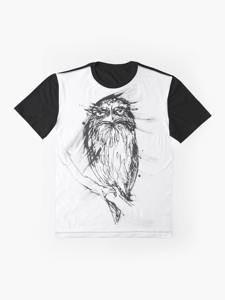 Thumbnail 4 of 5, Graphic T-Shirt, Seriously - One Tawny Frogmouth with attitude designed and sold by Visualimages.
