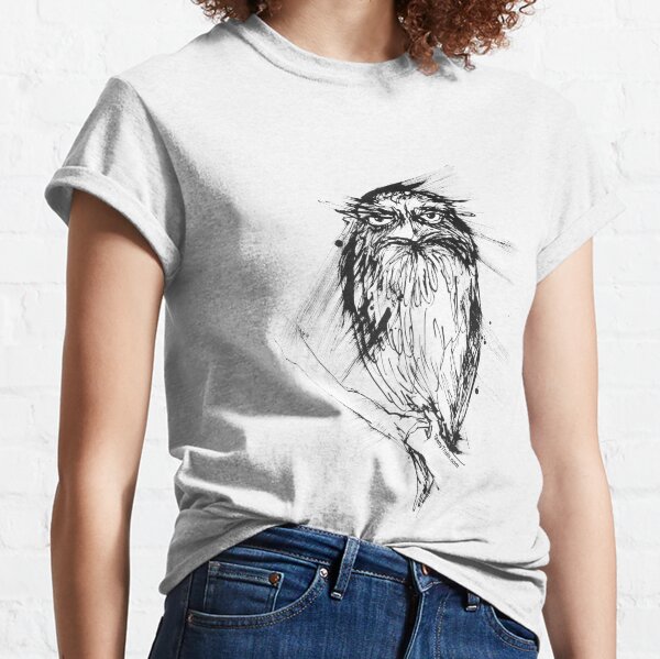 Seriously - One Tawny Frogmouth with attitude Classic T-Shirt