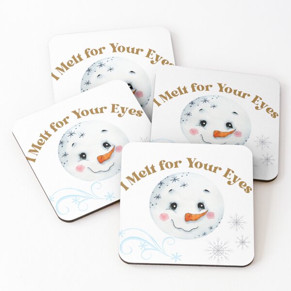 Item preview, Christmas snowman watercolor funny print designed and sold by HappyVibesAlert.