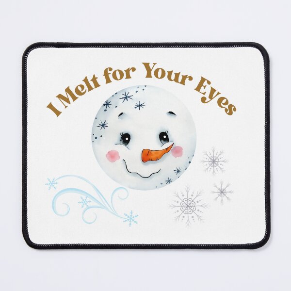 Item preview, Christmas snowman watercolor funny print designed and sold by HappyVibesAlert.