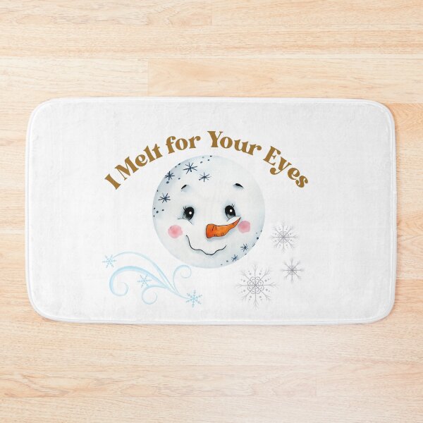Item preview, Christmas snowman watercolor funny print designed and sold by HappyVibesAlert.
