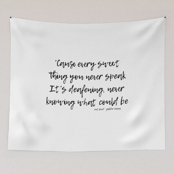 Item preview, Out Loud By Gabbie Hanna (thegabbyshow) Typography designed and sold by artsydoodles.