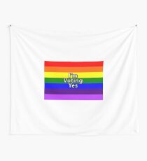 Rainbow Flag Vote Yes Wall Tapestry