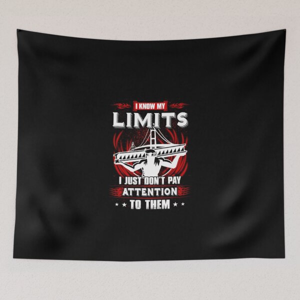 Item preview, I Know My Limits Iron worker  designed and sold by aryagiri.