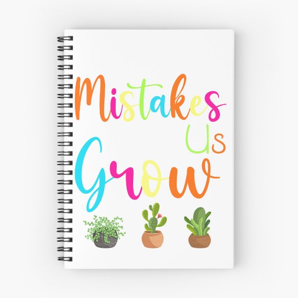 Item preview, Mistakes Help Us Grow Growth Mindset Motivational Houseplant designed and sold by ShakitaMa.