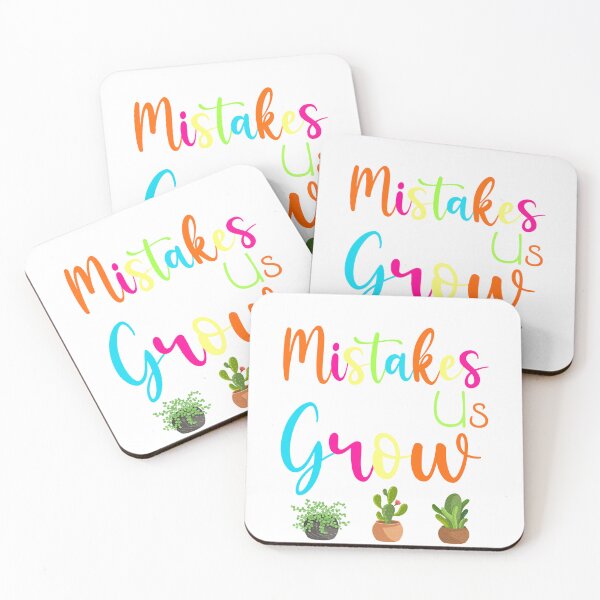 Item preview, Mistakes Help Us Grow Growth Mindset Motivational Houseplant designed and sold by ShakitaMa.