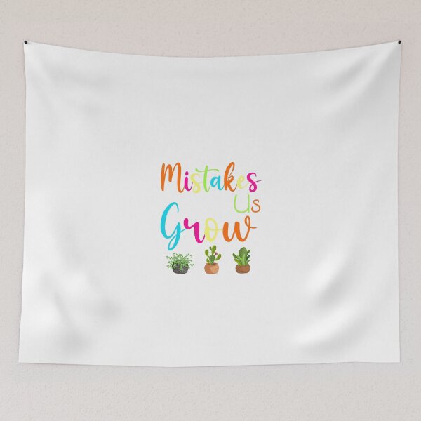 Item preview, Mistakes Help Us Grow Growth Mindset Motivational Houseplant designed and sold by ShakitaMa.