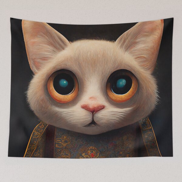 Item preview, Portrait of Renaissance Cat designed and sold by BeautyInTheChaos.