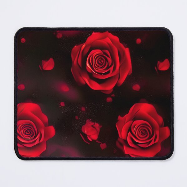 Item preview, Red and black elegant roses pattern designed and sold by patterncrow.