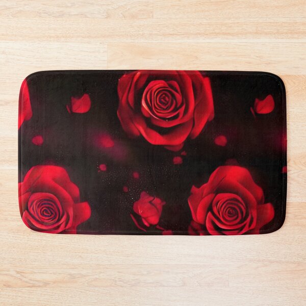 Item preview, Red and black elegant roses pattern designed and sold by patterncrow.
