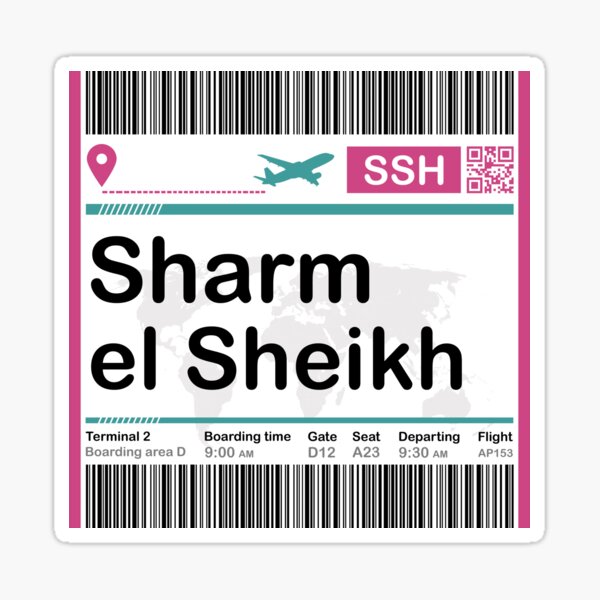 Item preview, Sharm El Sheikh - Egypt - Mini Boarding Pass designed and sold by oclatikaz.