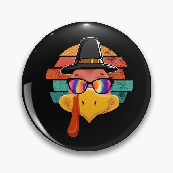 Item preview, Turkey Face boy sunglasses tie dye hat thanksgiving vintage designed and sold by Mac Store.