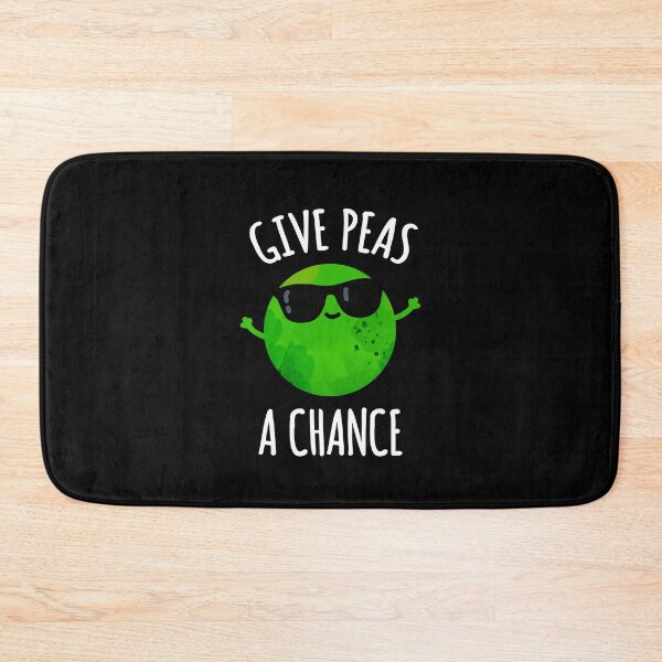 Item preview, Give Peas A Chance Positive Pea Puns (Dark BG) designed and sold by punnybone.