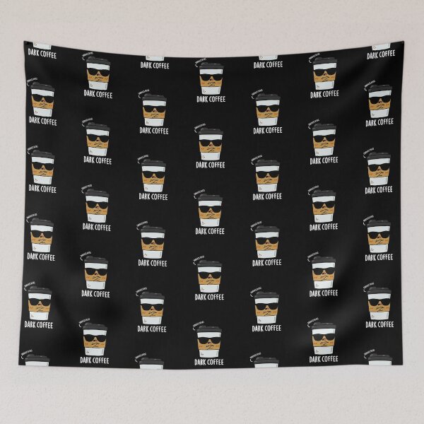 Item preview, Dark Coffee Funny Drink Puns (Dark BG) designed and sold by punnybone.