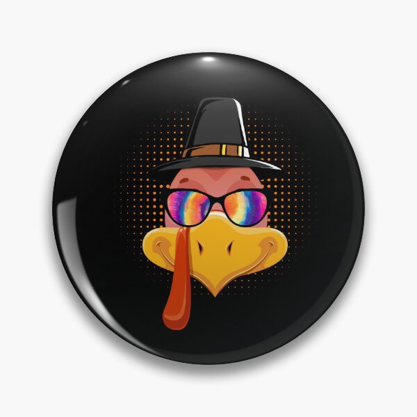 Item preview, Turkey Face boy sunglasses tie dye and hat thanksgiving day designed and sold by Mac Store.
