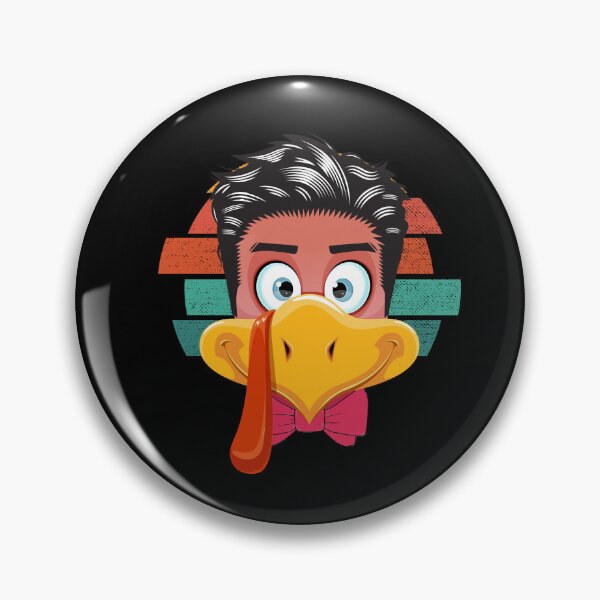 Item preview, Turkey Face boy hair tie thanksgiving day vintage retro designed and sold by Mac Store.