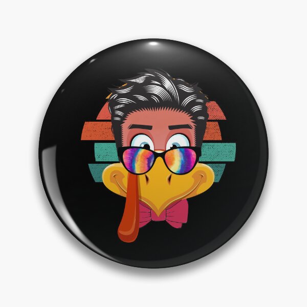 Item preview, Turkey Face boy hair sunglasses tie dye thanksgiving day vintage retro designed and sold by Mac Store.
