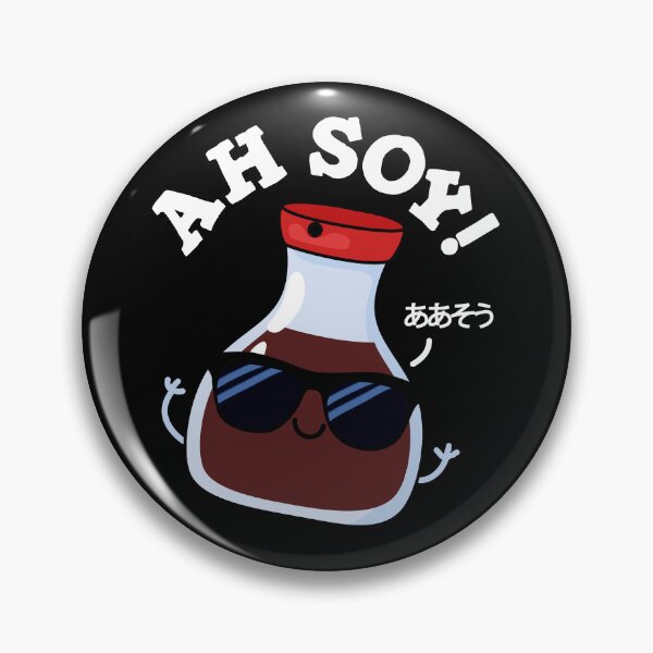 Item preview, Ah Soy Funny Soy Sauce Puns (Dark BG) designed and sold by punnybone.