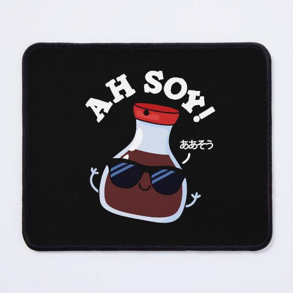 Item preview, Ah Soy Funny Soy Sauce Puns (Dark BG) designed and sold by punnybone.