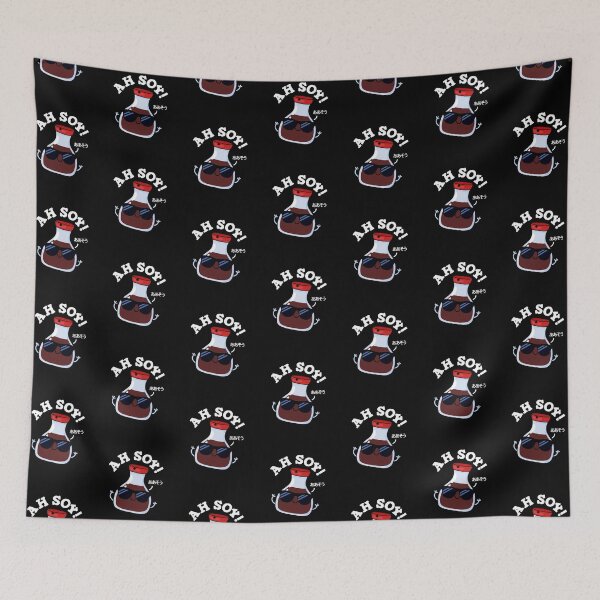 Item preview, Ah Soy Funny Soy Sauce Puns (Dark BG) designed and sold by punnybone.