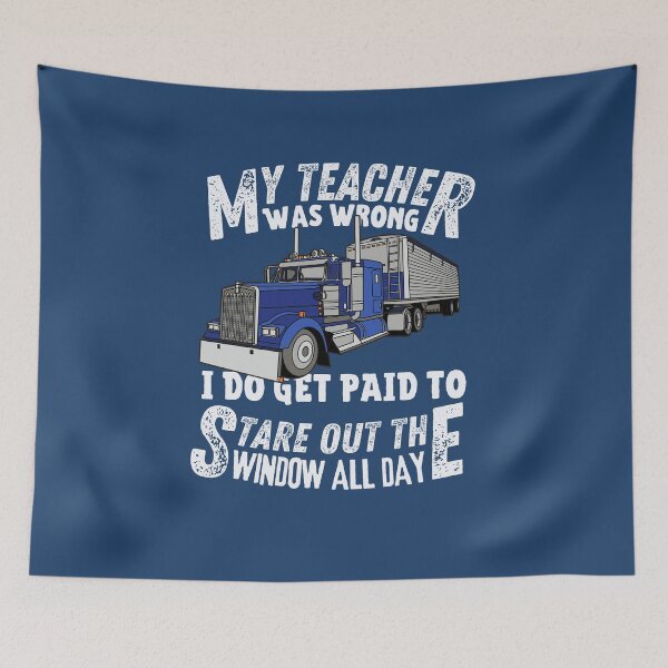 Item preview, My teacher was wrong | Funny colorful truck  designed and sold by Happiness-pills.