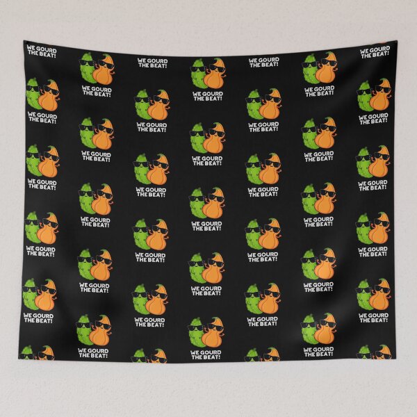 Item preview, We Gourd The Beat Funny Veggie Puns (Dark BG) designed and sold by punnybone.