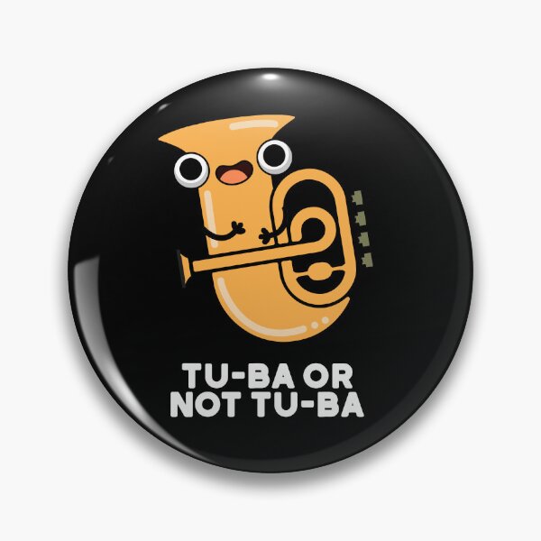 Item preview, Tu-ba Or Not Tu-ba Funny Tuba Puns (Dark BG) designed and sold by punnybone.
