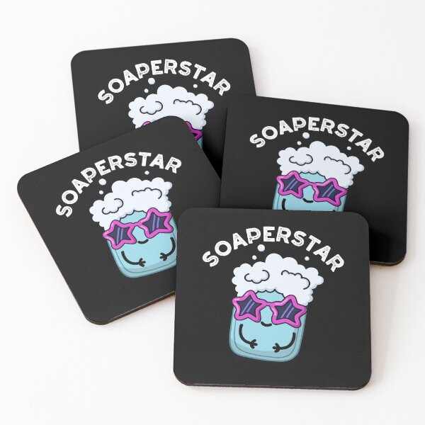 Item preview, Soaperstar Funny Soap Puns (Dark BG) designed and sold by punnybone.