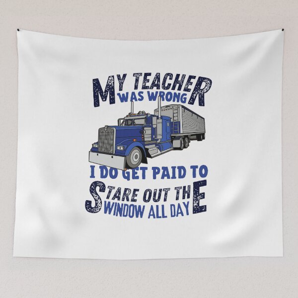 Item preview, My teacher was wrong | Funny colorful truck  designed and sold by Happiness-pills.
