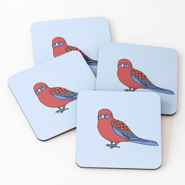 Item preview, Crimson Rosella Bird designed and sold by BundaBear.