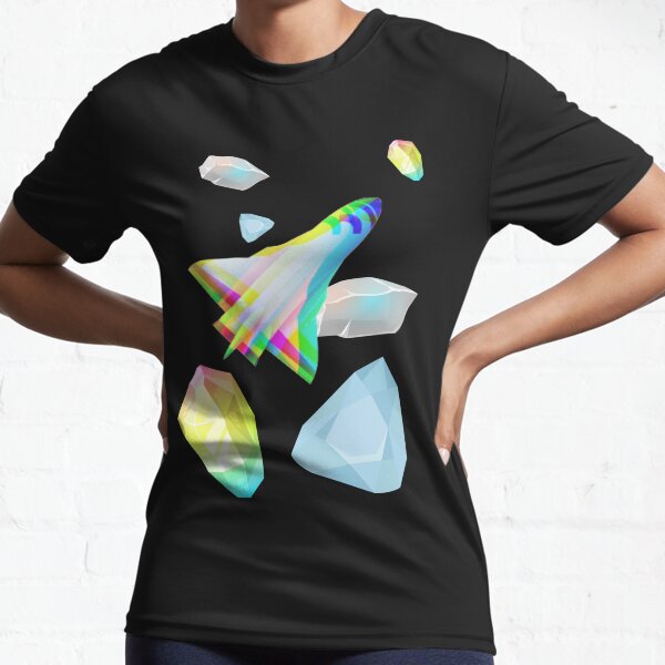 Rocket Ship Crystals Active T-Shirt