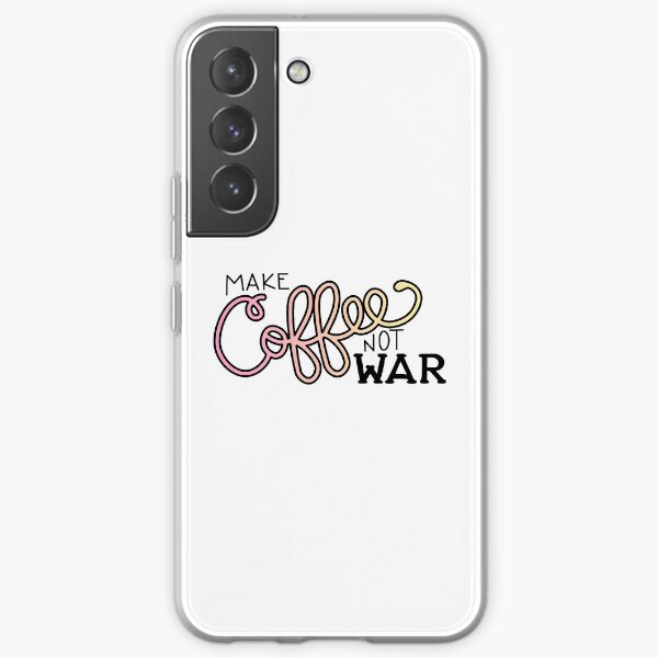 Peace, Love, and Coffee (in Sunset) Samsung Galaxy Soft Case
