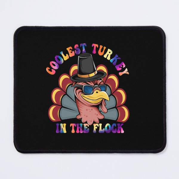 Item preview, Groovy Coolest Turkey In The Flock tie dye thanksgiving day designed and sold by Mac Store.