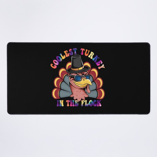 Item preview, Groovy Coolest Turkey In The Flock tie dye thanksgiving day designed and sold by Mac Store.