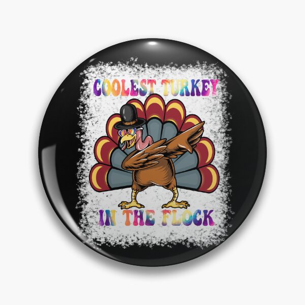 Item preview, Dabbing turkey Groovy Coolest Turkey In The Flock tie dye  designed and sold by Mac Store.
