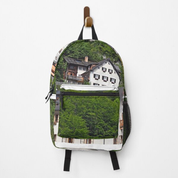Item preview, Old houses and church in Hallstatt village Austria designed and sold by goceris.