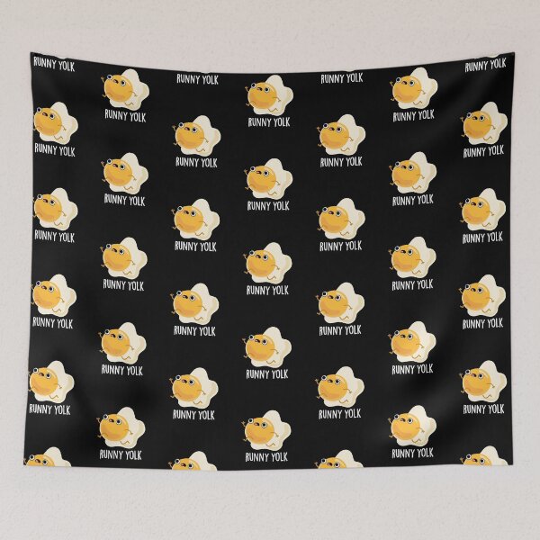 Item preview, Runny Yolk Funny Egg Puns (Dark BG) designed and sold by punnybone.