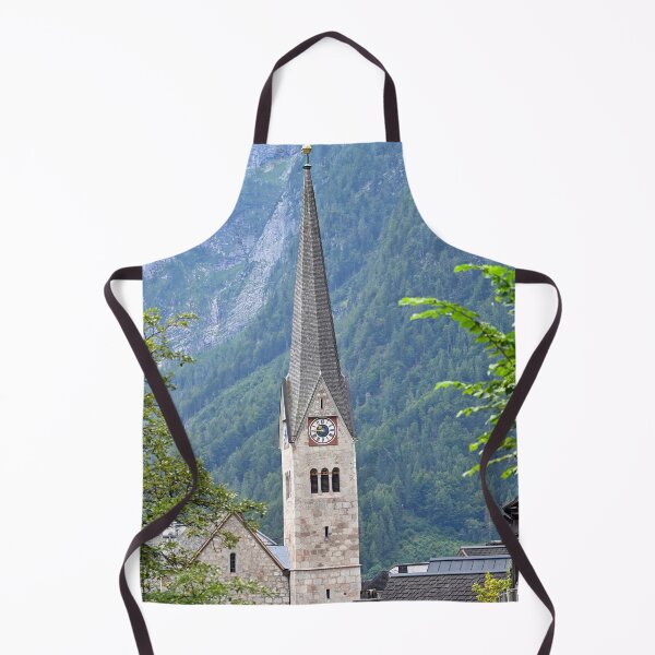 Item preview, Church tower with clock in Hallstatt Austria designed and sold by goceris.