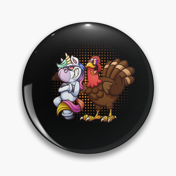 Item preview, Friendship between unicorn & turkey they wear sunglasses  designed and sold by Mac Store.