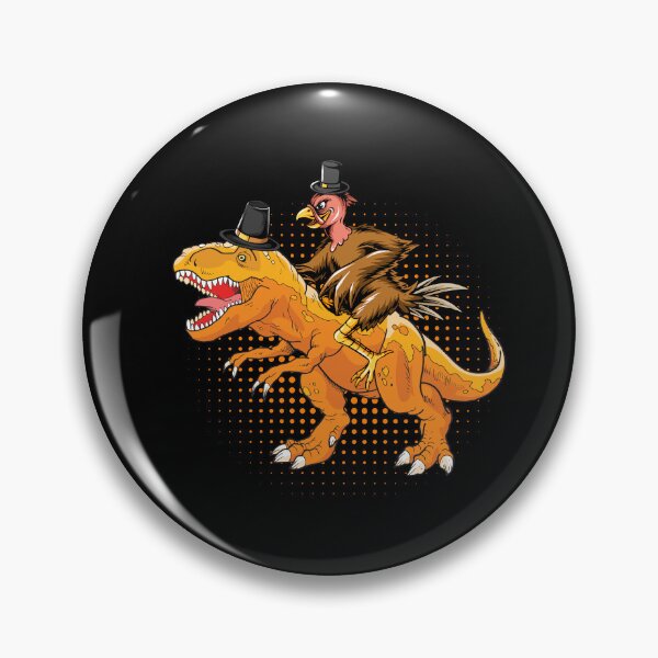 Item preview, A turkey riding a dinosaur they wear hat thanksgiving day designed and sold by Mac Store.