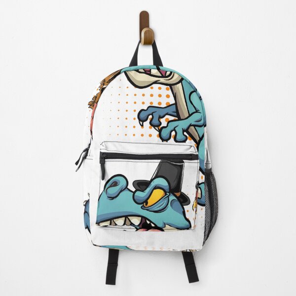 Item preview, A turkey riding a Angry blue dinosaur they wear hat designed and sold by Mac Store.