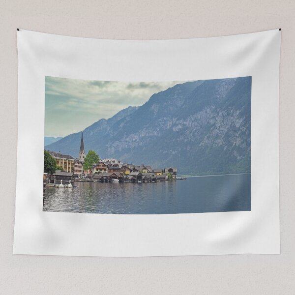 Item preview, Hallstatt village in the Austrian Alps landscape designed and sold by goceris.