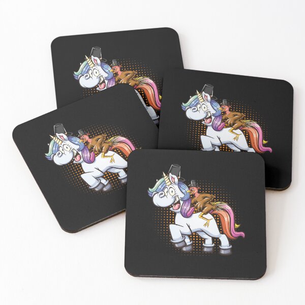 Item preview, A turkey riding a Magical unicorn they wear hat thanksgiving  designed and sold by Mac Store.