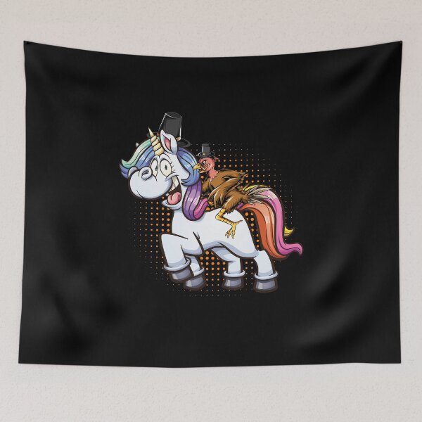 Item preview, A turkey riding a Magical unicorn they wear hat thanksgiving  designed and sold by Mac Store.