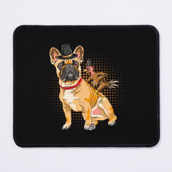 Item preview, A turkey riding a bulldog they wear hat thanksgiving day designed and sold by Mac Store.