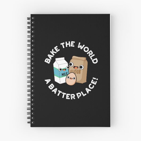 Item preview, Bake The World A Batter Place Funny Baking Puns (Dark BG) designed and sold by punnybone.