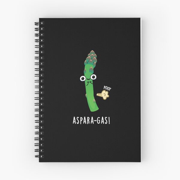 Item preview, Aspara-gas Funny Asparagus Veggie Puns (Dark BG) designed and sold by punnybone.