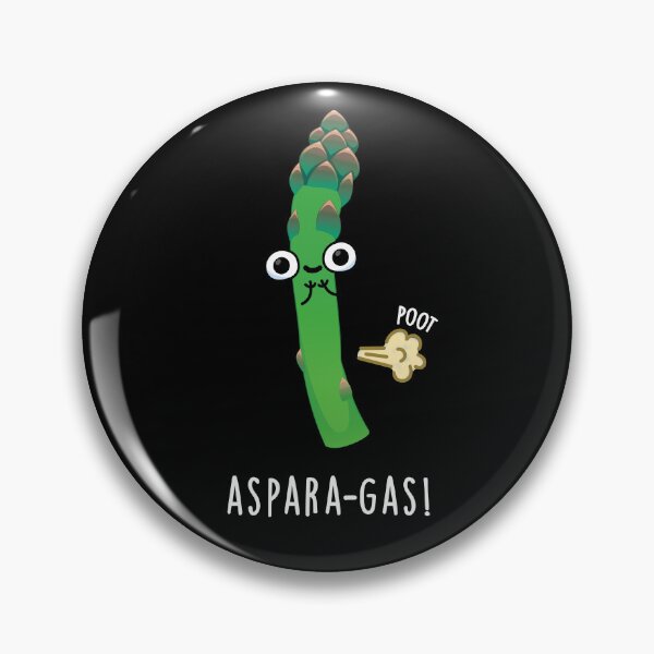 Item preview, Aspara-gas Funny Asparagus Veggie Puns (Dark BG) designed and sold by punnybone.