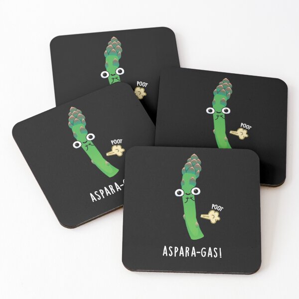 Item preview, Aspara-gas Funny Asparagus Veggie Puns (Dark BG) designed and sold by punnybone.