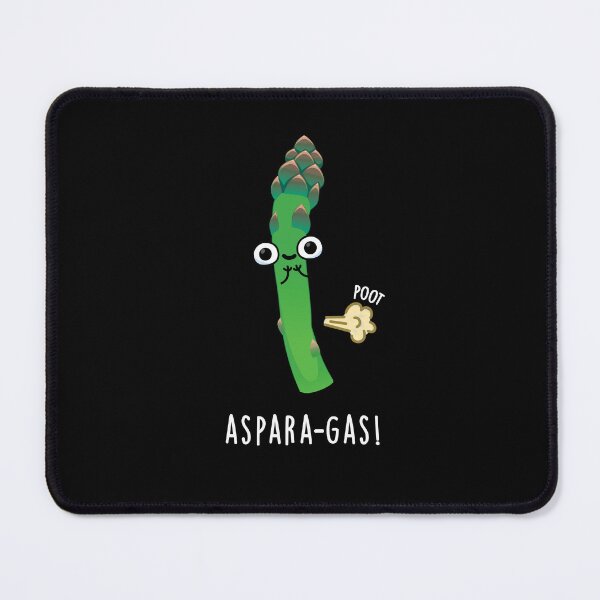 Item preview, Aspara-gas Funny Asparagus Veggie Puns (Dark BG) designed and sold by punnybone.